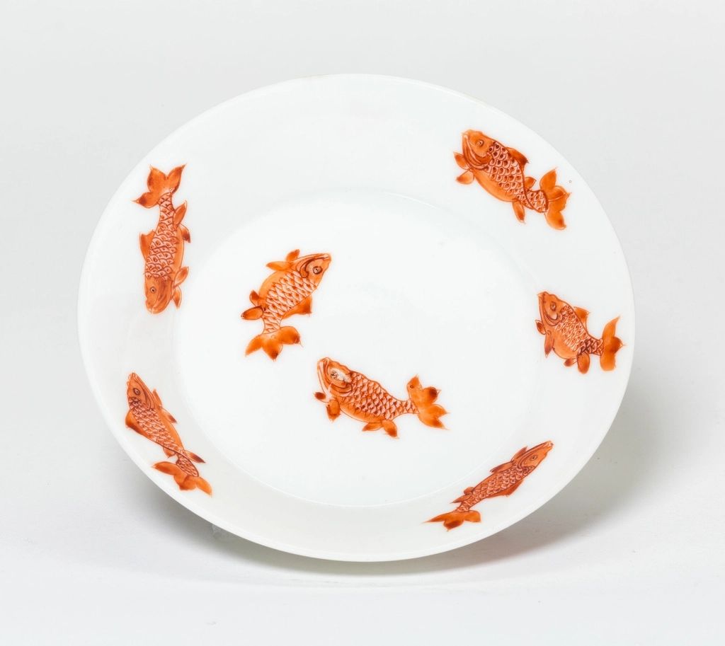 A seafood dish plated and ready to serve