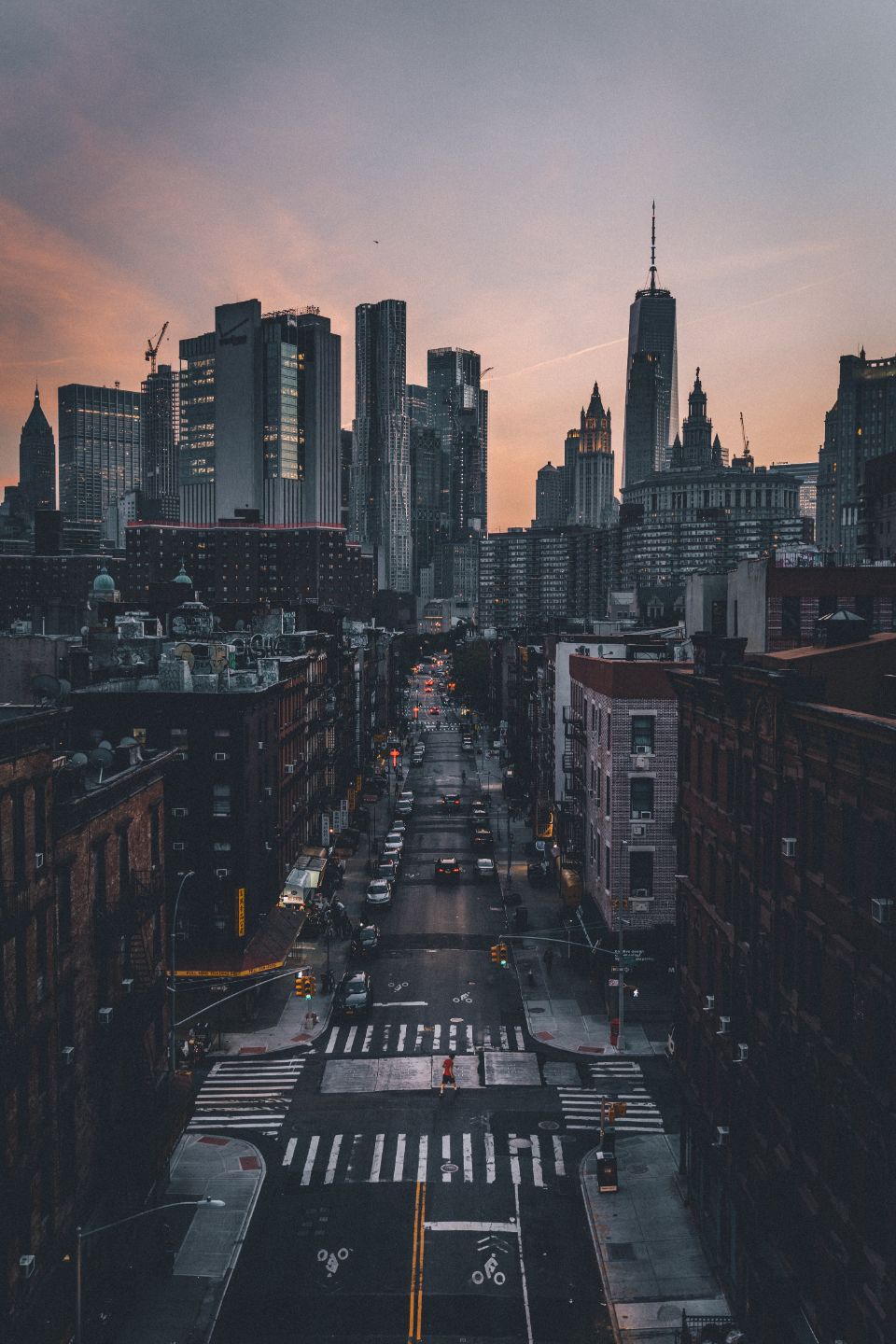The rooftop terrace in the evening